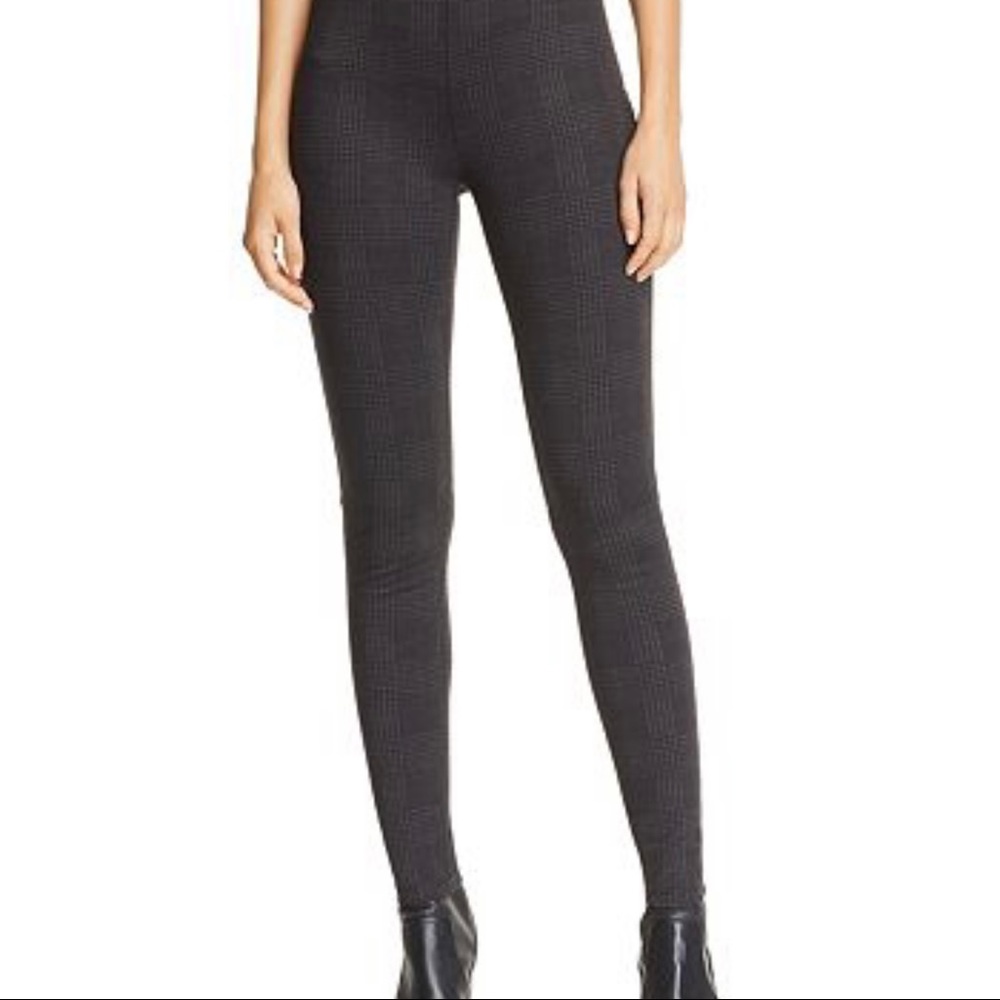 EUC Aqua Black Plaid Ponte Pants - XS